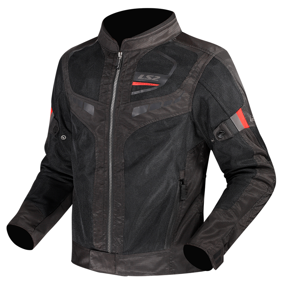 KURTKA LS2 GARDA AIR MAN BLACK RED