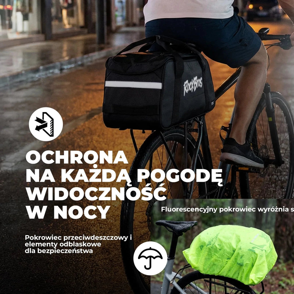 Torba na bagażnik rowerowy Rockbros A41 10,5 l plecak na ramię wodoodporna