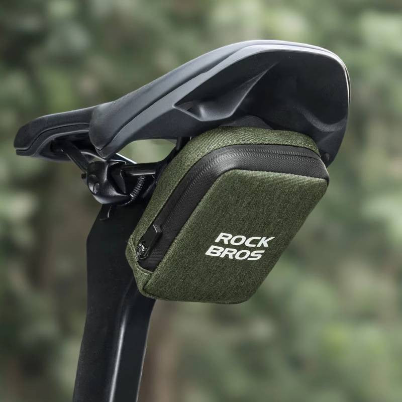Sakwa, torba rowerowa 2 w 1 z regulowanym elastycznym paskiem ROCKBROS 30130090 zielona
