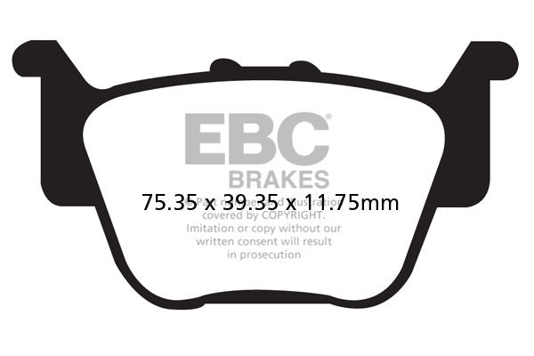 EBC Brakes Klocki hamulcowe EBC FA373R (kpl. na 1 tarcze) (odpowiednik PROX 37.208502)
