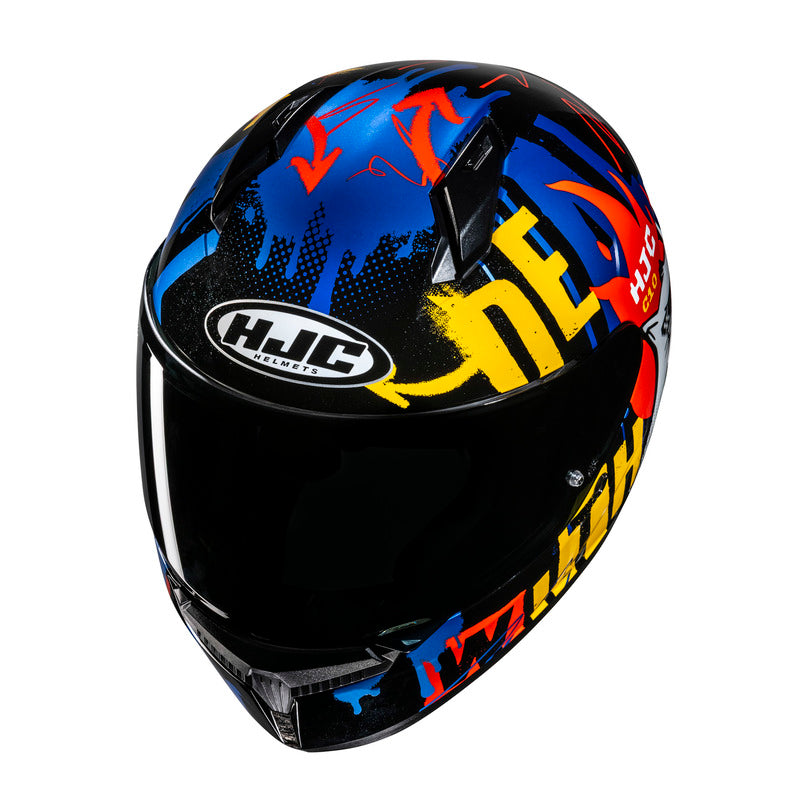 KASK MOTOCYKLOWY HJC C10 FOP BLACK BLUE