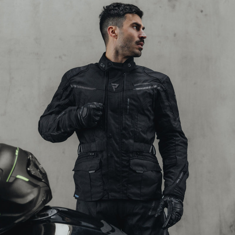 KURTKA MOTOCYKLOWA TEKSTYLNA REBELHORN HIKER 3 BLACK
