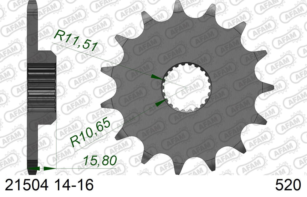 Zestaw napędowy UNIBEAR + AFAM do Yamaha XT 600 E 1990 - 2003 łańcuch i zębatki – zdjęcie 4