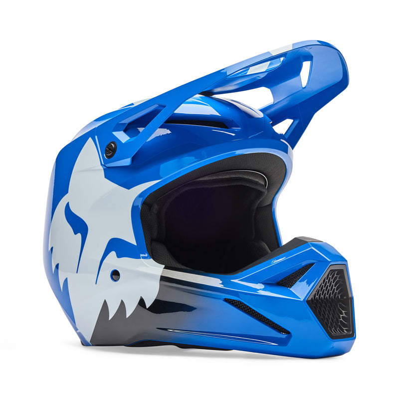 KASK MOTOCYKLOWY FOX V1 SHIELD BLUE