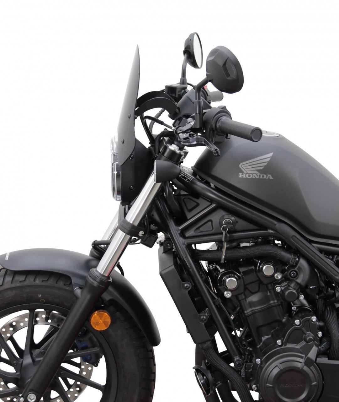 Szyba motocyklowa MRA HONDA CMX 500 REBEL 2020-, forma NSP, czarna