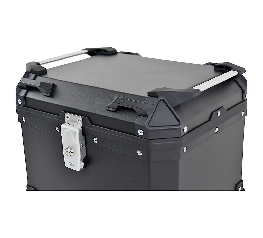 KUFER CENTRALNY ALUMINIOWY COOCASE 45L CZARNY – zdjęcie 5