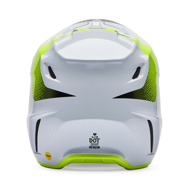 KASK MOTOCYKLOWY FOX V3 TINE WHITE