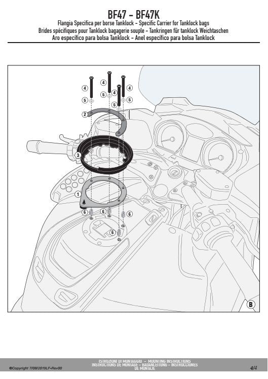 KAPPA MOCOWANIE TANKLOCK BMW R 1200RT (05-13)