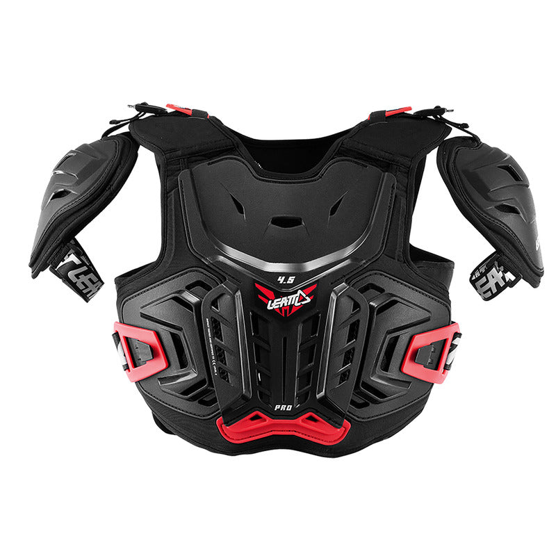 BUZER JUNIOR LEATT 4.5 PRO BLACK RED (147-159CM)
