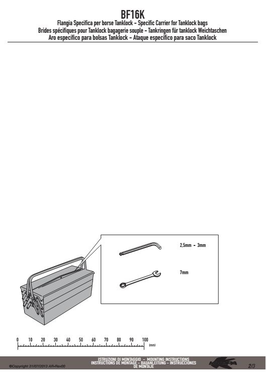 KAPPA MOCOWANIE TANKLOCK BMW F800GT '13-'19, F800R '09-'19 ,F800ST '06-'16 – zdjęcie 3
