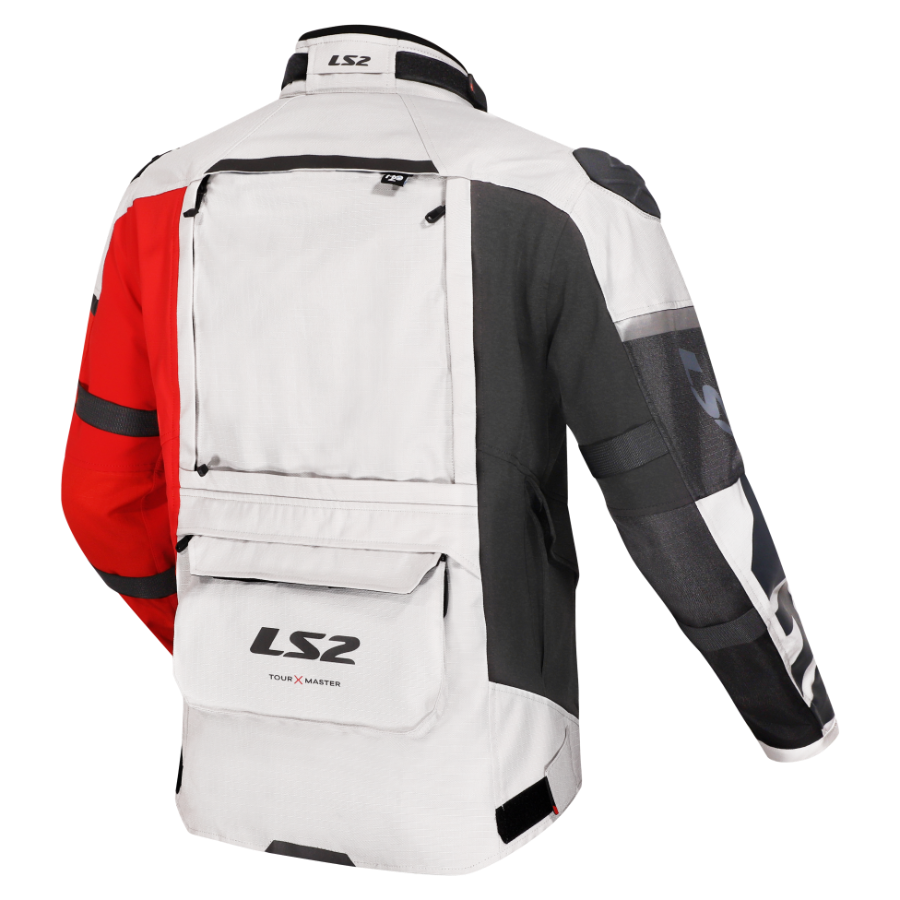KURTKA LS2 X-MASTER MAN BLACK GREY RED