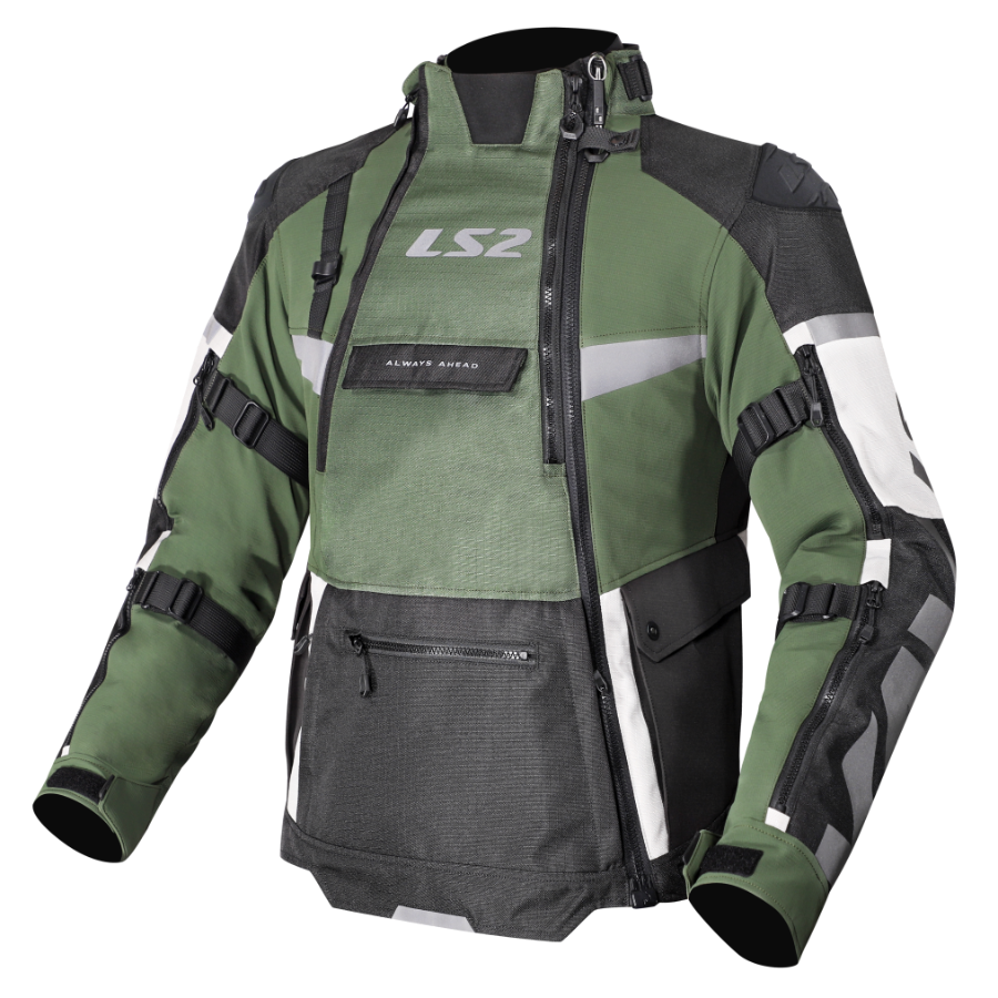 KURTKA LS2 X-MASTER MAN BLACK GREEN GREY