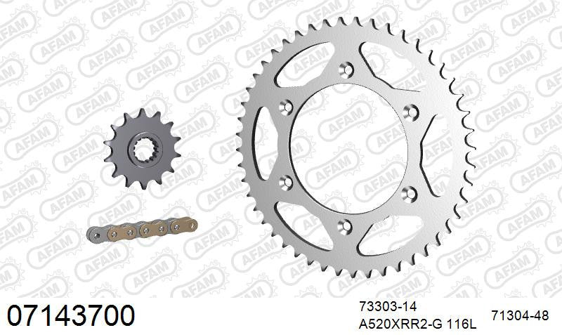 Zestaw napędowy AFAM do KTM EGS 400 LC4 Enduro