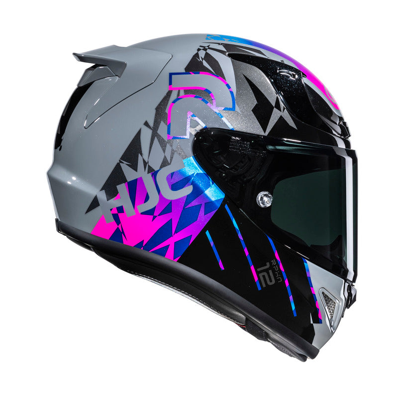KASK MOTOCYKLOWY HJC RPHA12 KATE GREY PURPLE – zdjęcie 5