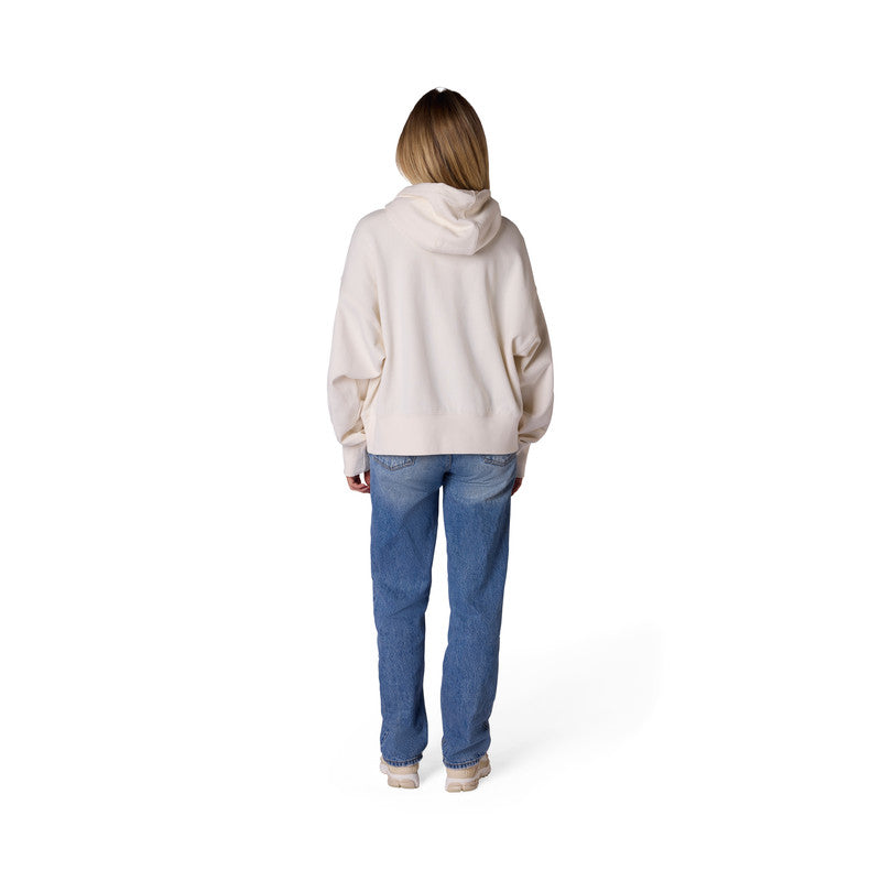 BLUZA Z KAPTUREM DAMSKA FOX HONDA FLEECE PO OFF WHITE