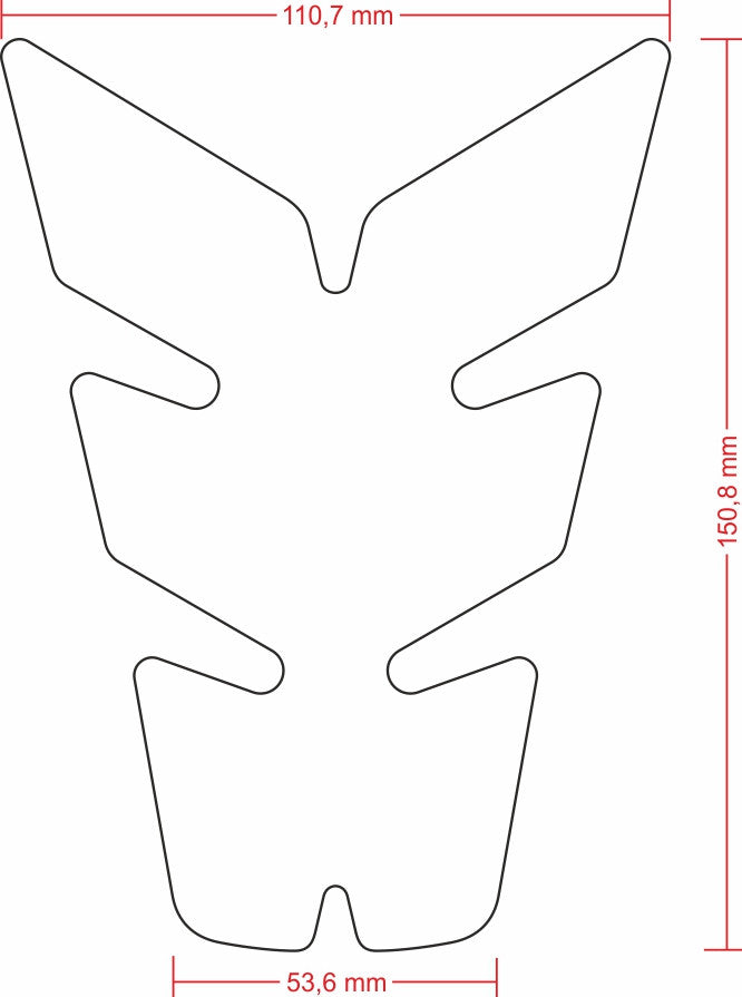 ONEDESIGN Tankpad "Soft Touch" matt czarny na zbiornik motocykla