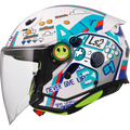 KASK LS2 OF622 FUNNY II NEXT LEVEL WHITE