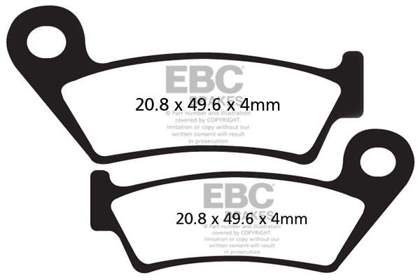 CFA242 - Klocki hamulcowe rowerowe (organiczne) EBC Brakes