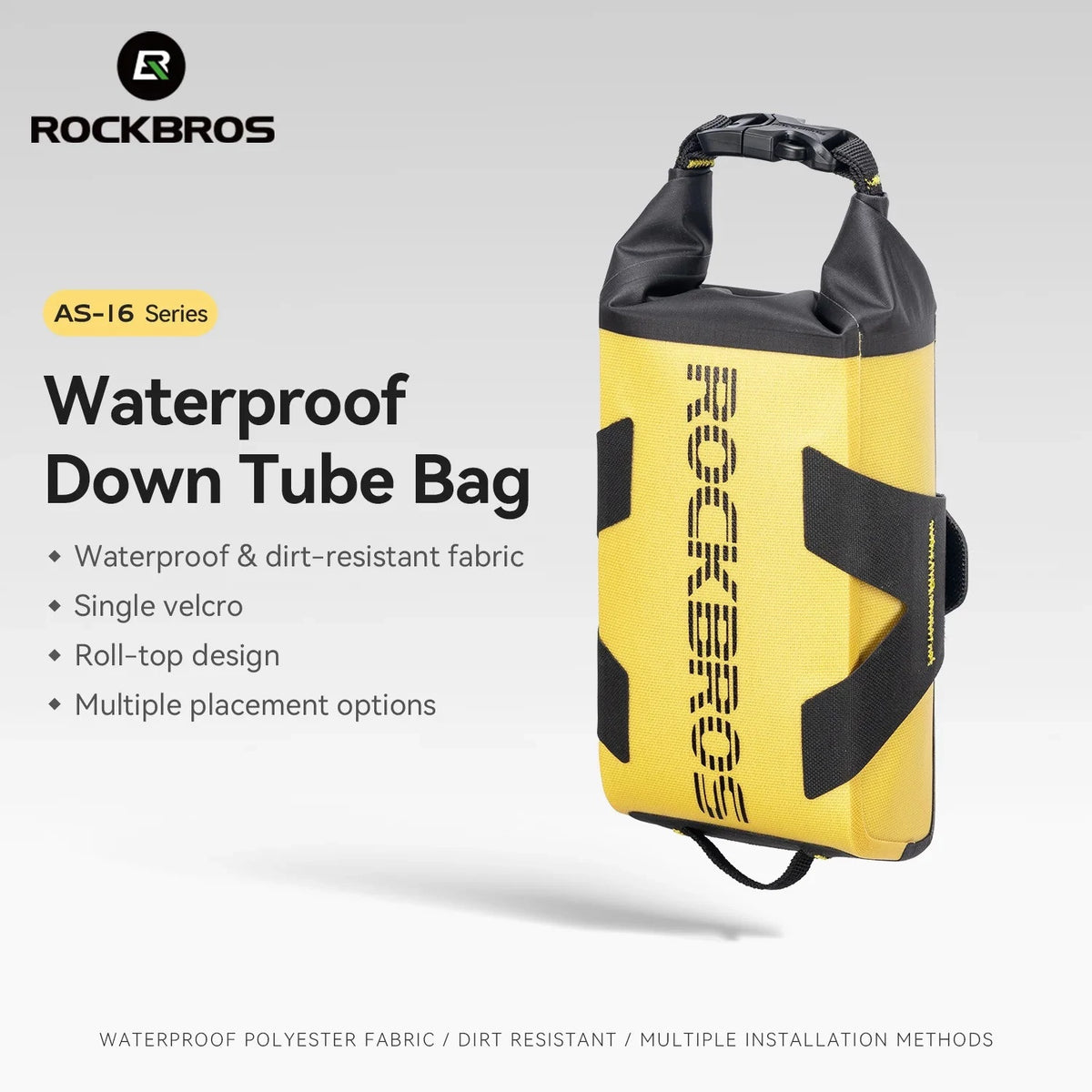Torba rowerowa na ramę dolną rurę Rockbros AS-161 wodoodporna sakwa 1l