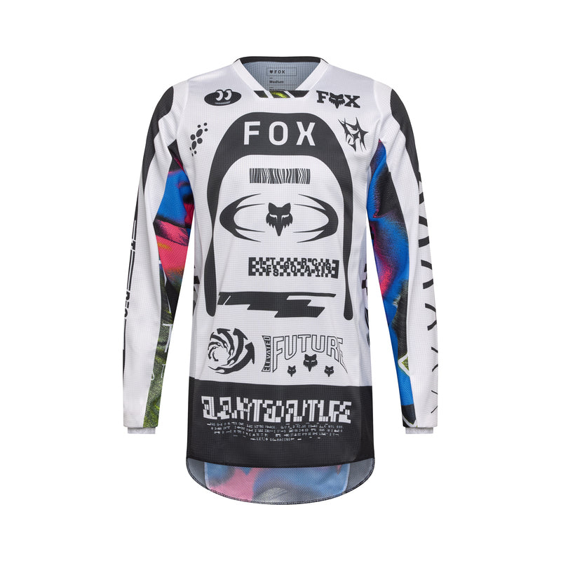 BLUZA MOTOCYKLOWA FOX 180 IMAGE COSMO WHITE BLACK