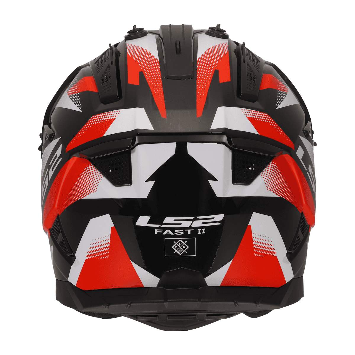 KASK LS2 MX708 FAST II FORT BLACK RED