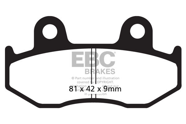 EBC Brakes Klocki hamulcowe EBC SFAC323 skuterowe karbonowe (kpl. na 1 tarcze)