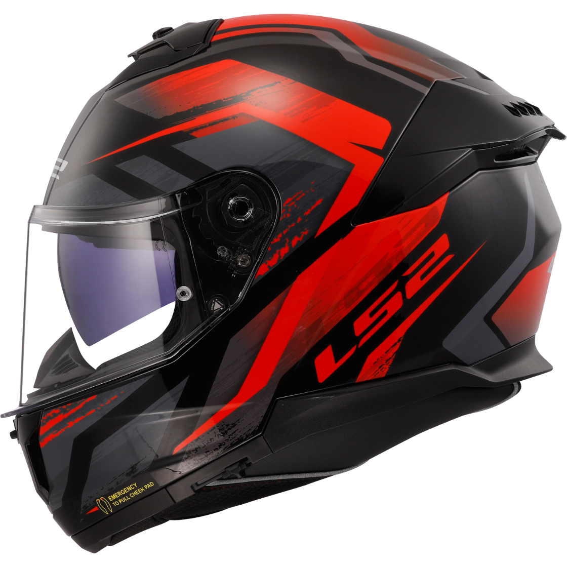 KASK LS2 FF808 STREAM II FURY BLACK RED-06