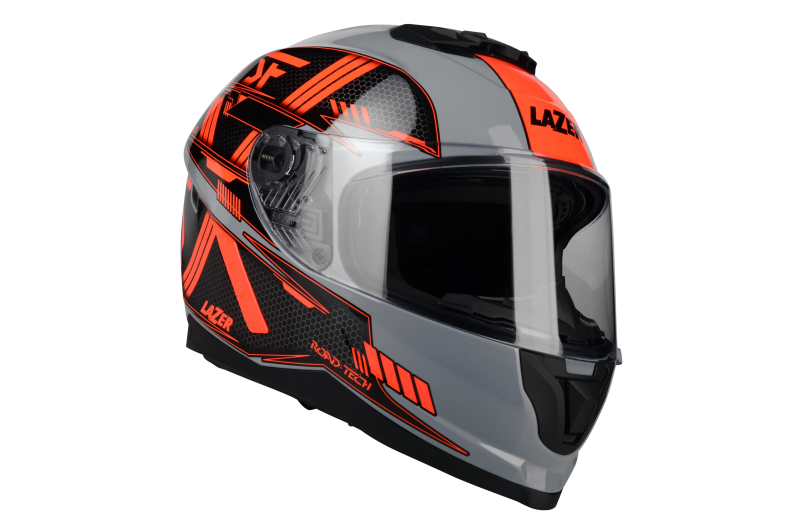 Kask Motocyklowy LAZER RAFALE EVO Roadtech (kol. Szary - Czerwony - Matowy)