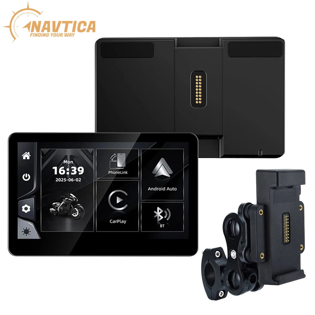 Ekran nawigacyjny NAVTICA Hyperion 6.2' Android Auto / Apple CarPlay do motocykla BMW + UNIWERSALNY