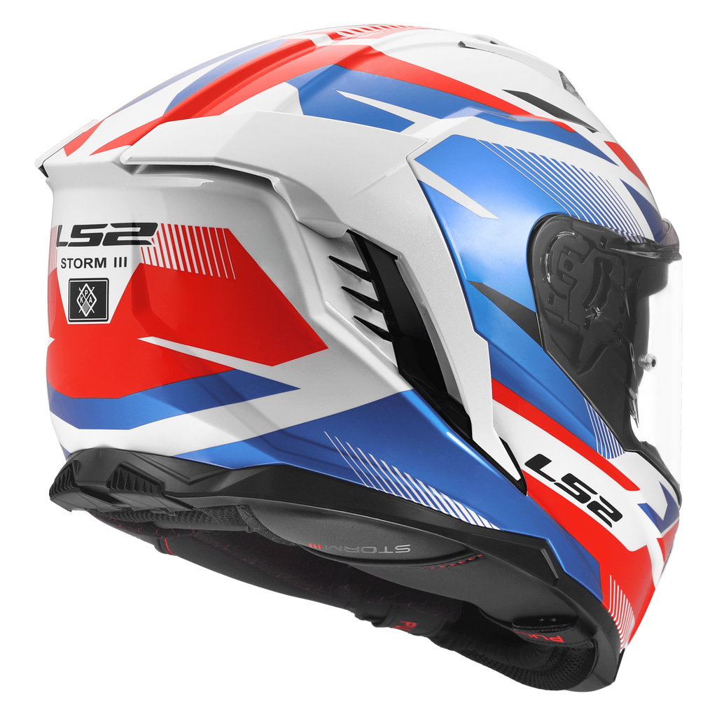 KASK LS2 FF818 STORM III KOMAI WHITE BLUE RED