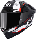 Kask motocyklowy KYT R1R CARBON ZONE CZERWONY E06