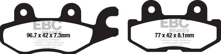EBC Brakes Klocki hamulcowe EBC FA674R (kpl. na 1 tarcze)