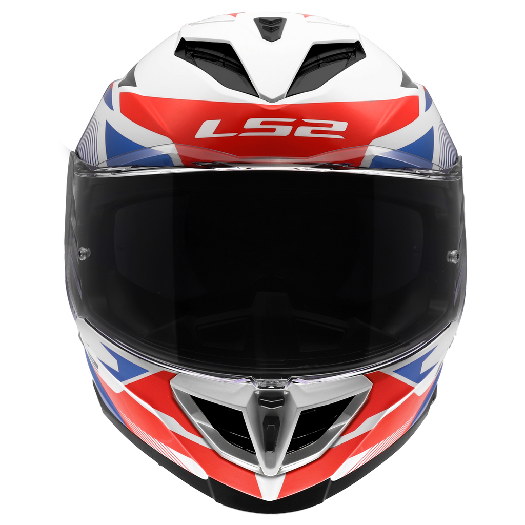 KASK LS2 FF818 STORM III KOMAI WHITE BLUE RED