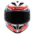 KASK LS2 FF818 STORM III KOMAI WHITE BLUE RED