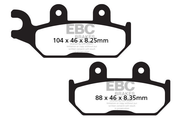 EBC Brakes Klocki hamulcowe EBC FA645R (kpl. na 1 tarcze)