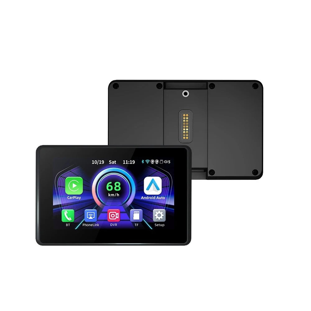 Ekran nawigacyjny z kamerami i GPS NAVTICA APEX CAM 5' do motocykla Android Auto / Apple CarPlay