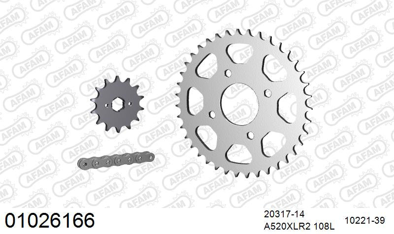 Zestaw napędowy AFAM do HONDA CM 250 X