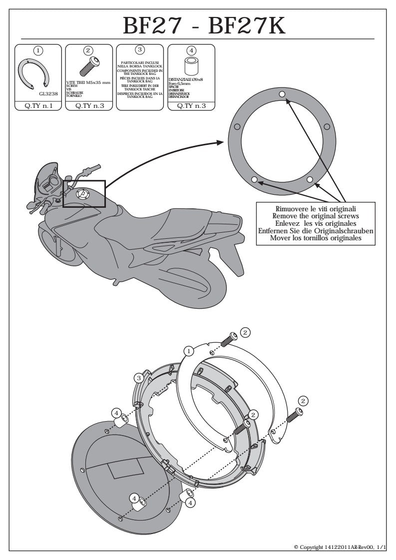 KAPPA MOCOWANIE TANKLOCK YAMAHA MT 10 '16-'25 – zdjęcie 3