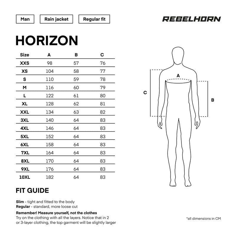 KURTKA PRZECIWDESZCZOWA REBELHORN HORIZON BLACK