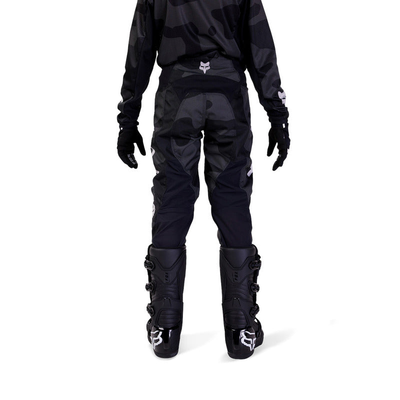 SPODNIE MOTOCYKLOWE JUNIOR FOX 180 BNKR BLACK CAMOY 22