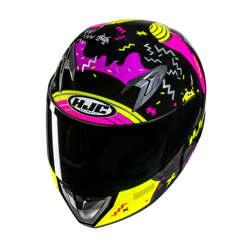 KASK MOTOCYKLOWY JUNIOR HJC Y10 MIKA BLACK PINK