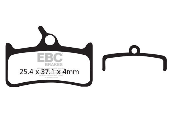 CFA310R - Klocki hamulcowe rowerowe (organiczne wyczynowe) EBC Brakes