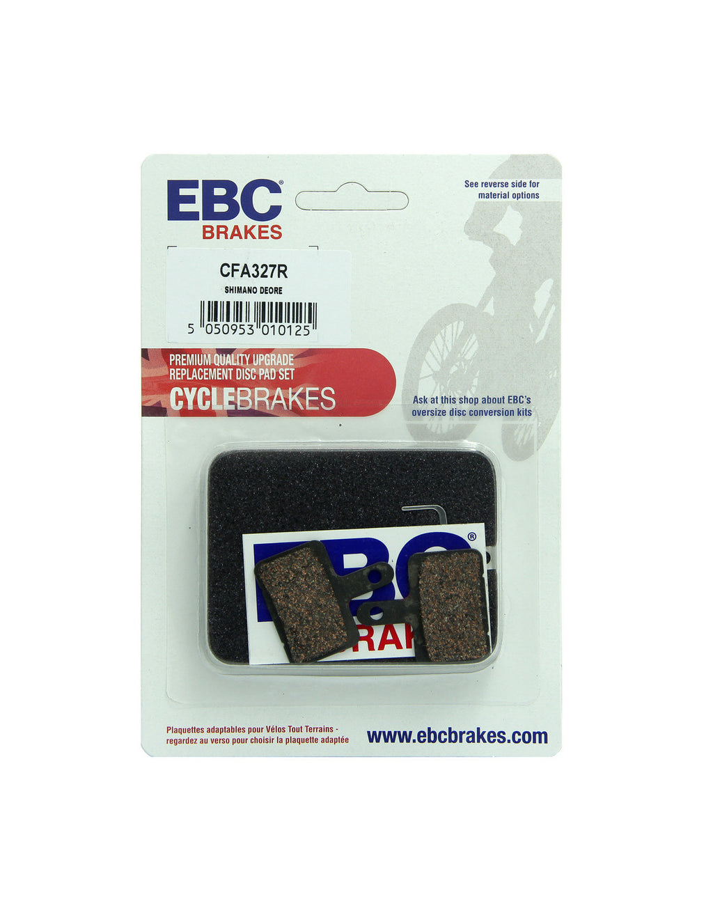 CFA327R - Klocki hamulcowe rowerowe (organiczne wyczynowe) EBC Brakes – zdjęcie 4