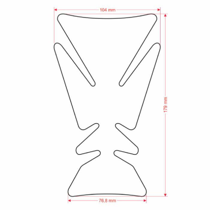 ONEDESIGN Tankpad Engineering Medium racing czerwony