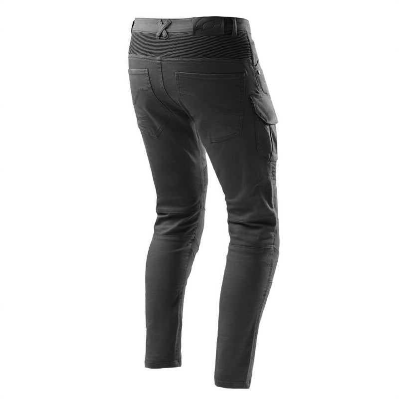 JEANSY MOTOCYKLOWE OZONE FASTER TAPERED FIT BLACK