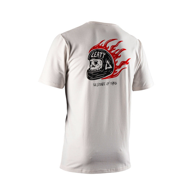 T-SHIRT LEATT CORE CREAM WHITE M