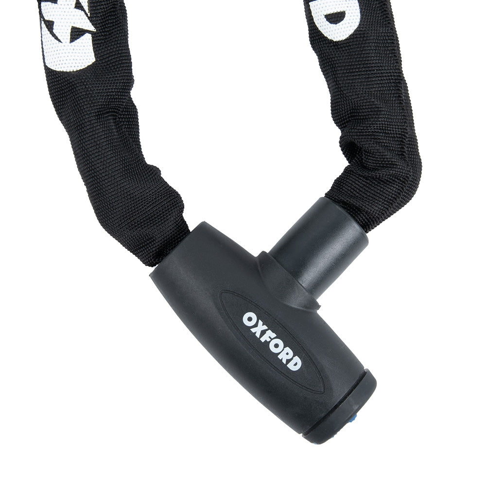 OXFORD ŁAŃCUCH DO MOTOCYKLA OXFORD GP CHAIN LOCK DŁUGOSC 1.2 METRA Z ZAPIĘCIEM. ŚREDNICA OCZKA 8MM - STARY KOD OF179
