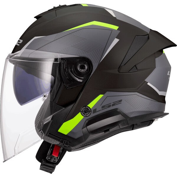 KASK LS2 OF618 VERSO II AIR BLACK H-VIS YELLOW