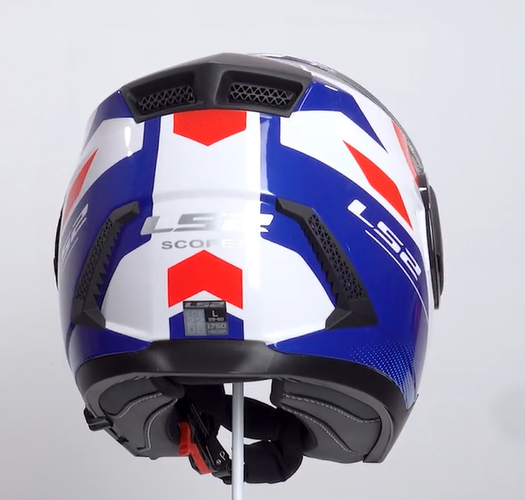 KASK LS2 FF902 SCOPE II DURIA WH.BL.RED +PNLCK