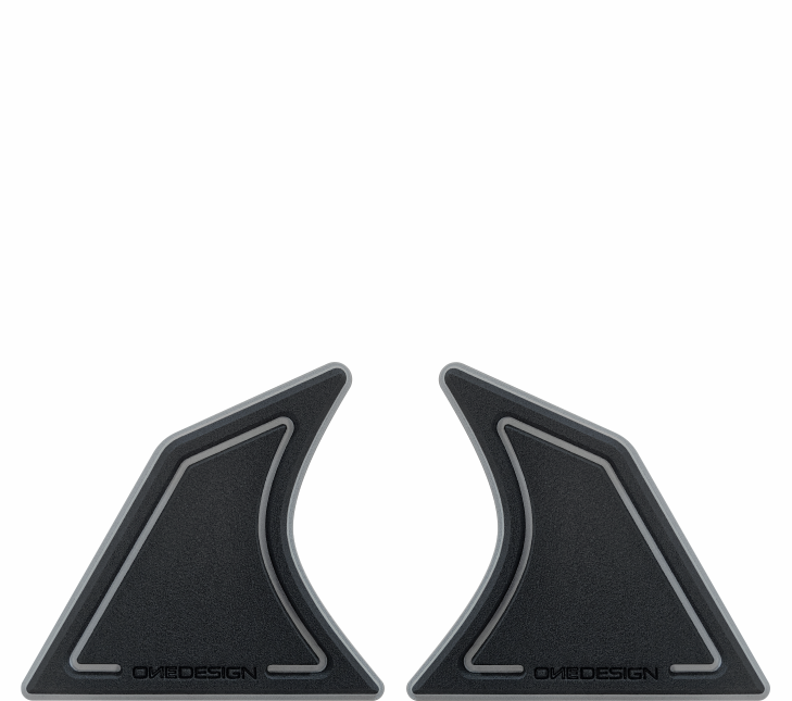 ONEDESIGN Grip Boczny HDF Uniwersalny 144,2x134,2mm czarny 2 szt.
